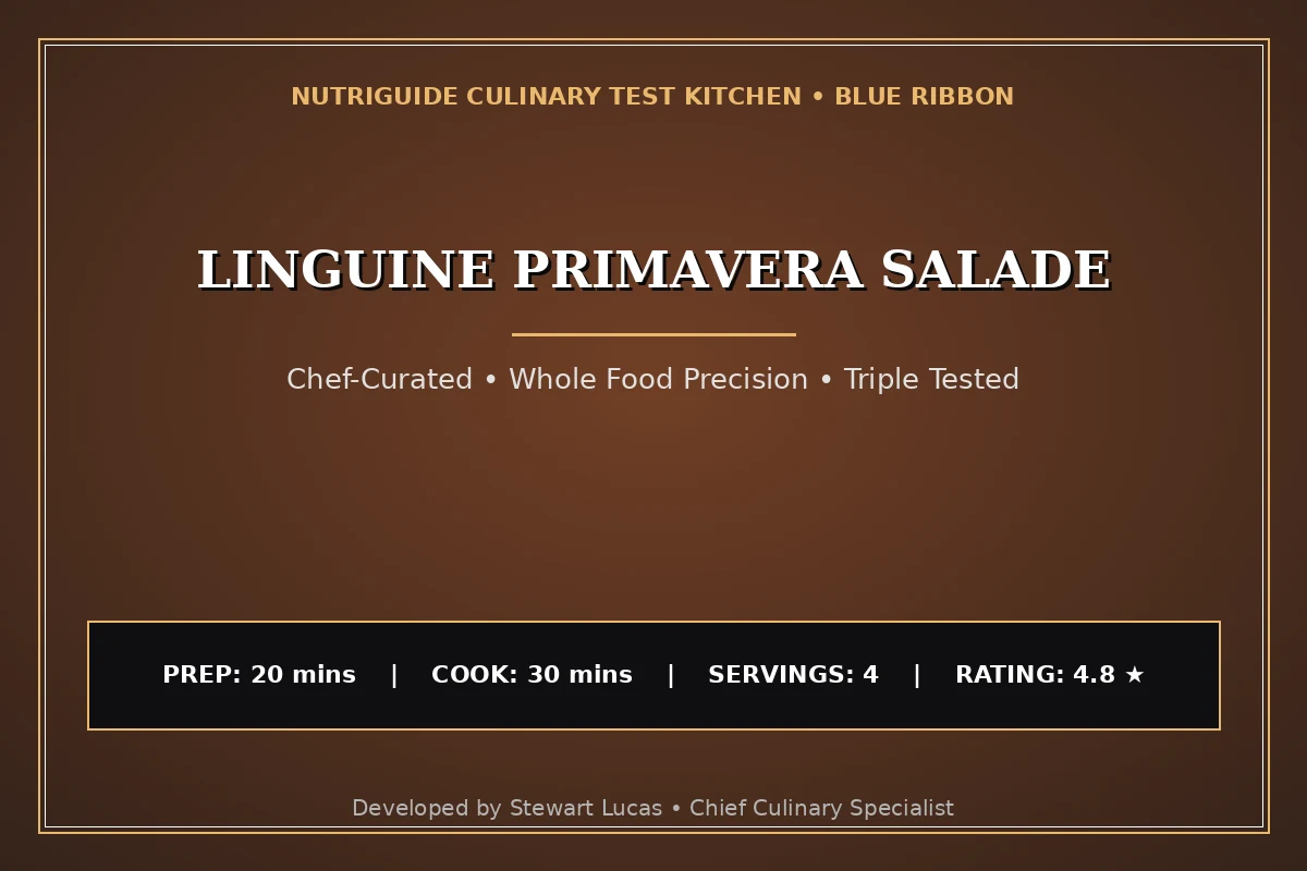 Linguine Primavera Salade
