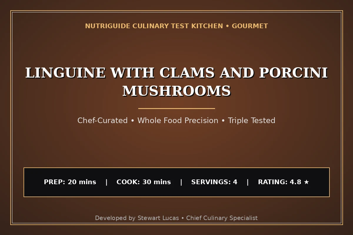 Linguine With Clams And Porcini Mushrooms