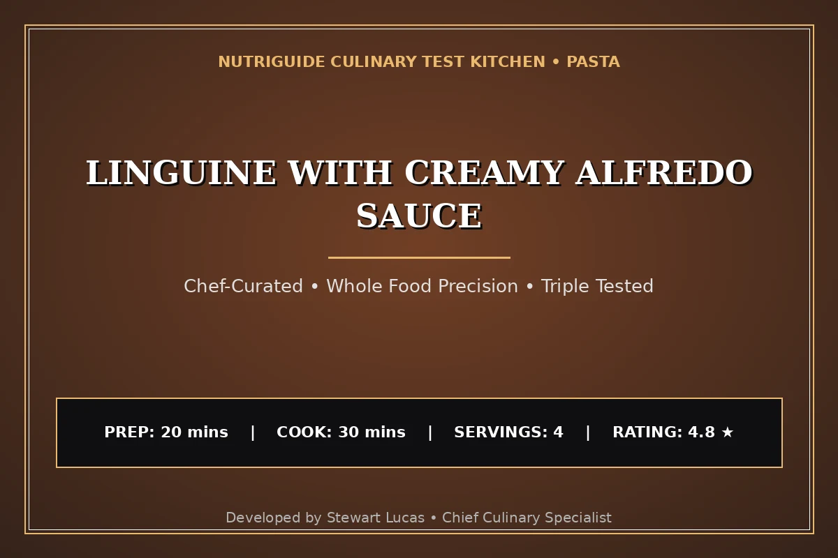 Linguine With Creamy Alfredo Sauce