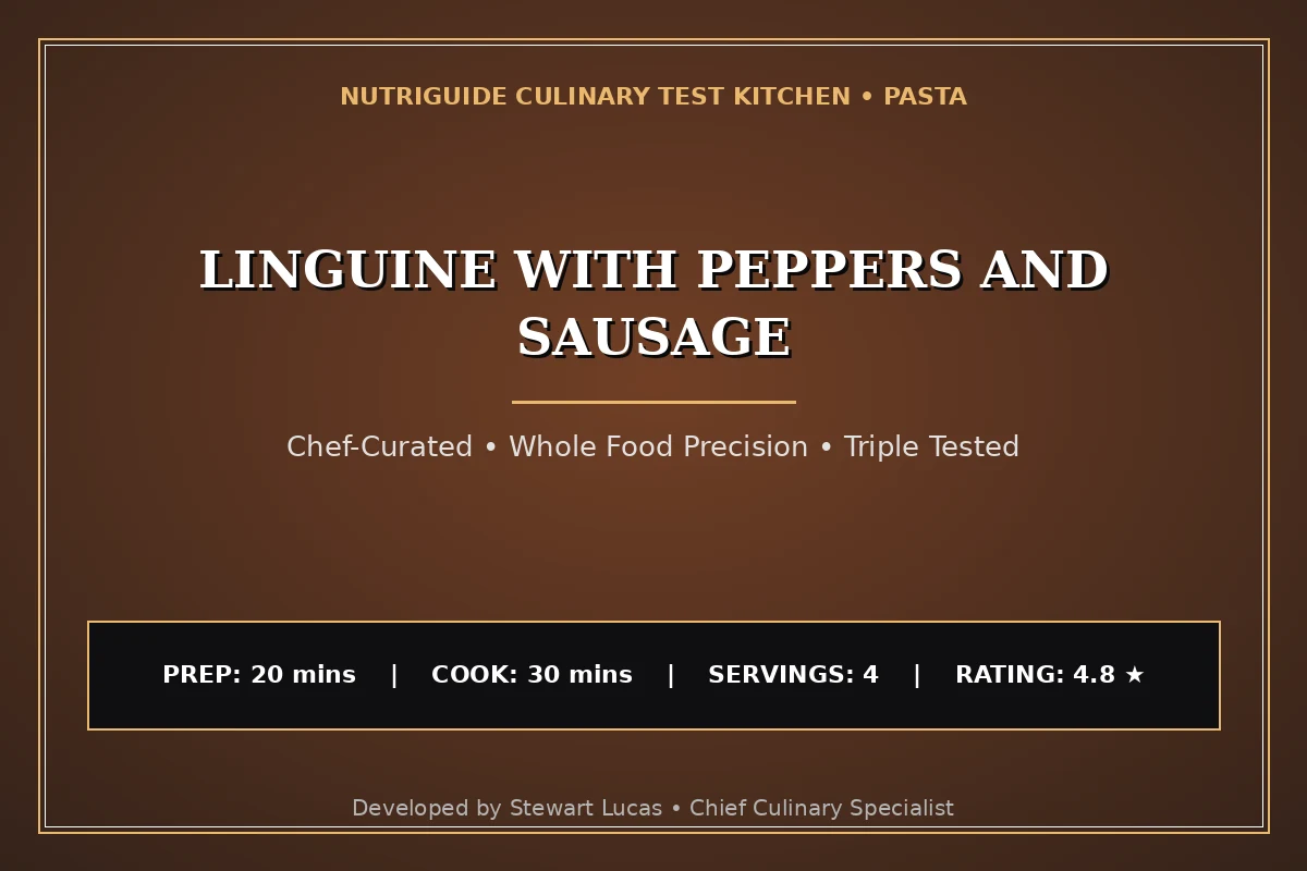 Linguine With Peppers And Sausage