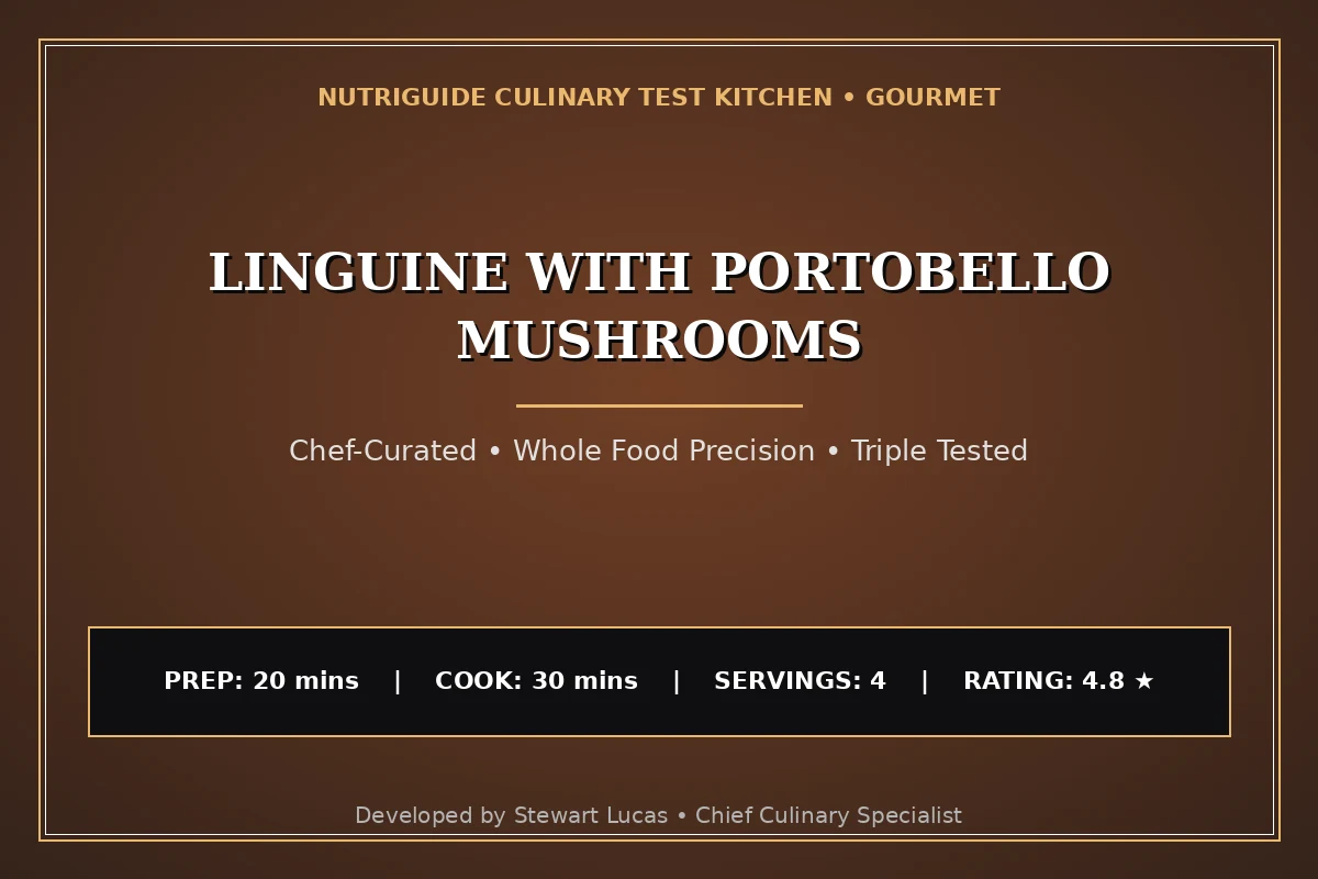 Linguine With Portobello Mushrooms