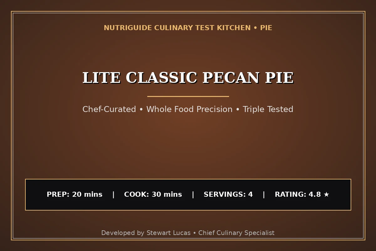 Lite Classic Pecan Pie
