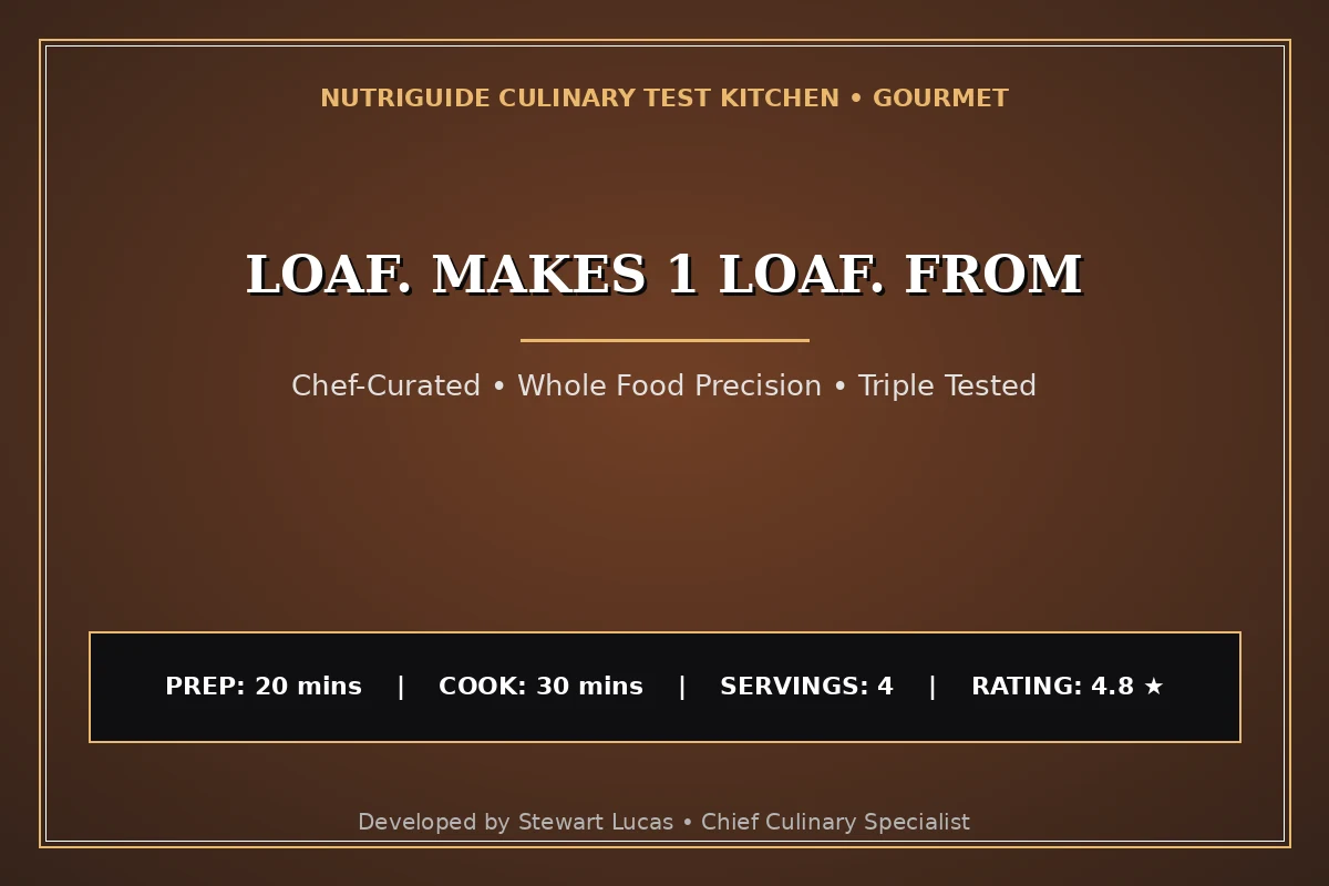 Loaf. Makes 1 Loaf. From