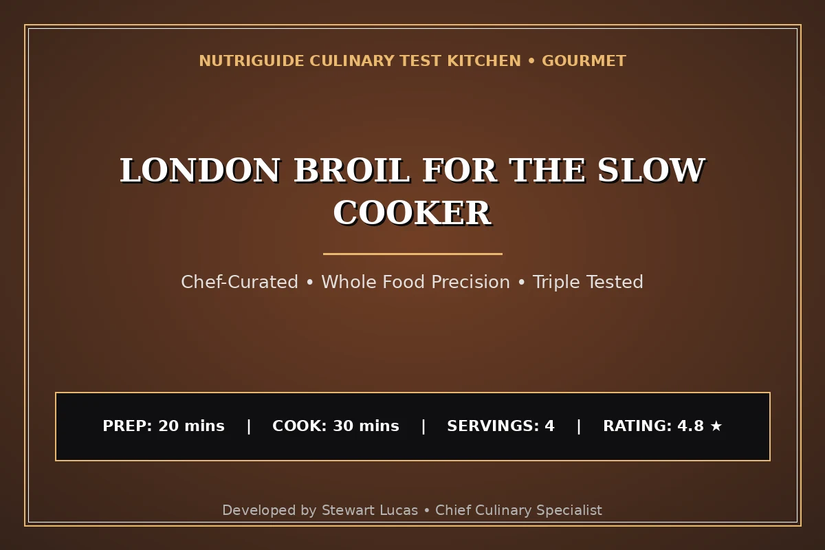 London Broil For The Slow Cooker
