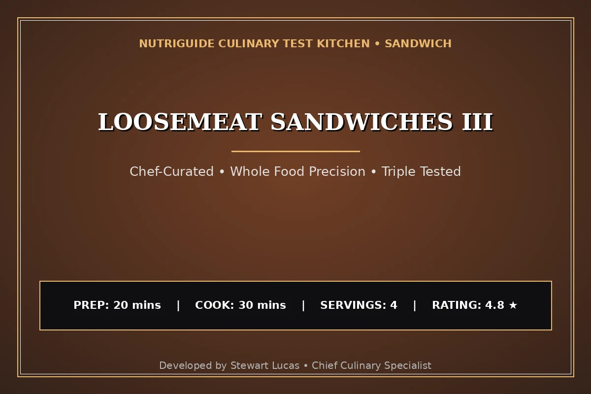 Loosemeat Sandwiches Iii