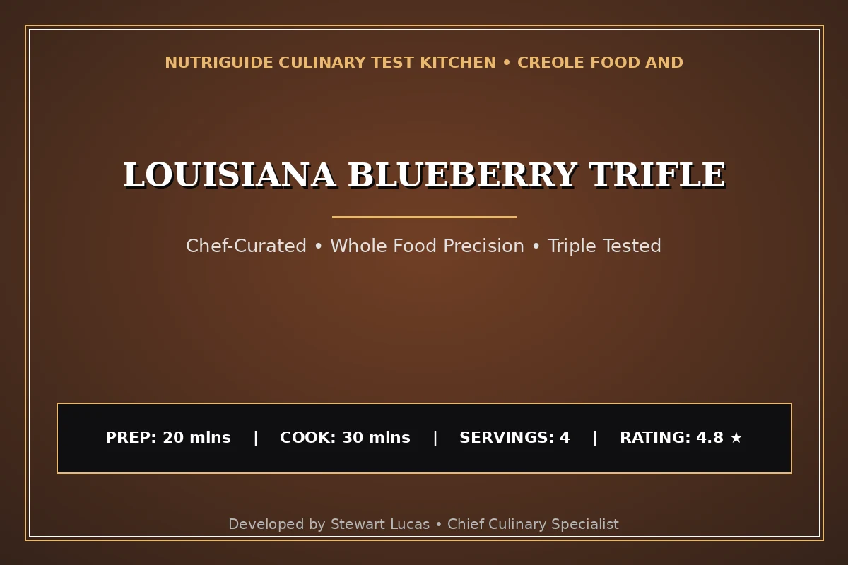 Louisiana Blueberry Trifle