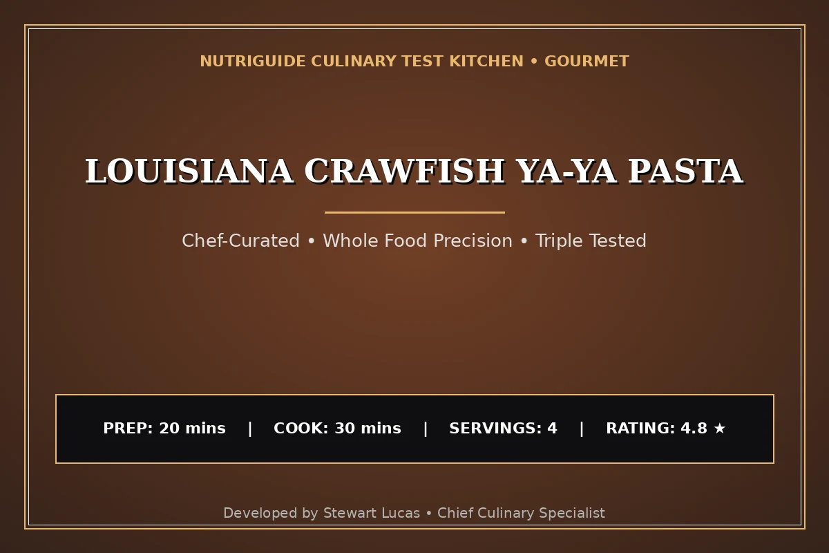 Louisiana Crawfish Ya-Ya Pasta