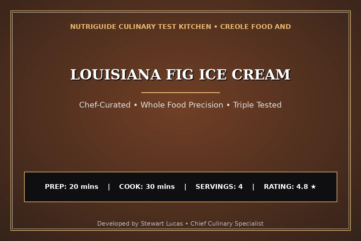 Louisiana Fig Ice Cream