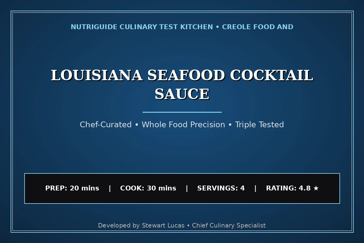 Louisiana Seafood Cocktail Sauce