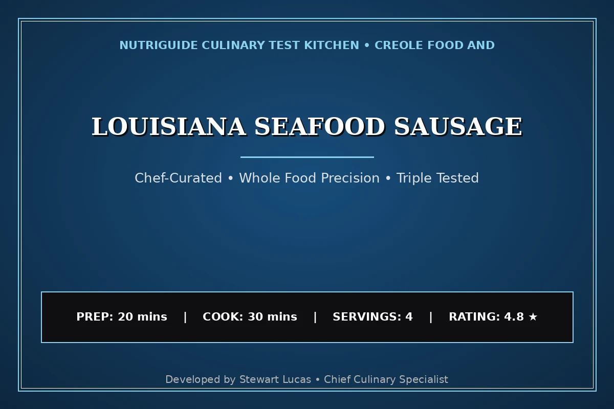 Louisiana Seafood Sausage
