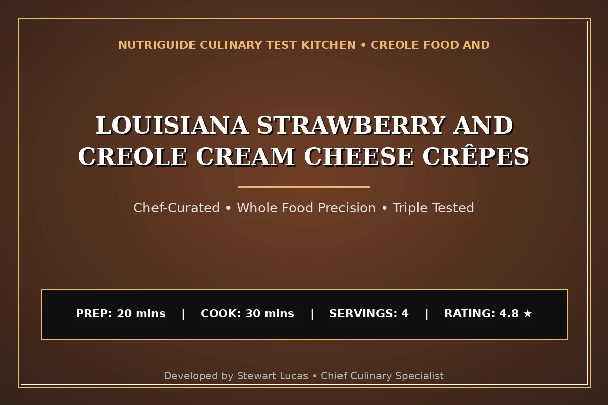 Louisiana Strawberry And Creole Cream Cheese Crêpes
