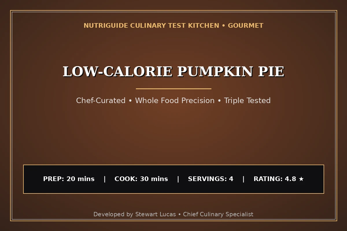 Low-Calorie Pumpkin Pie