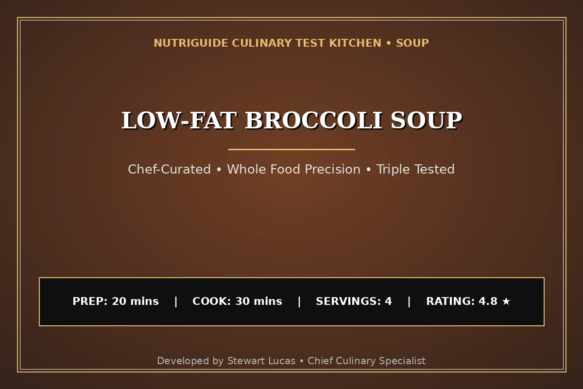 Low-Fat Broccoli Soup