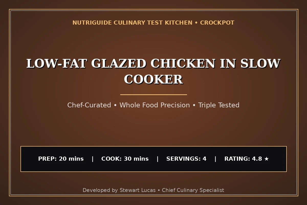 Low-Fat Glazed Chicken In Slow Cooker
