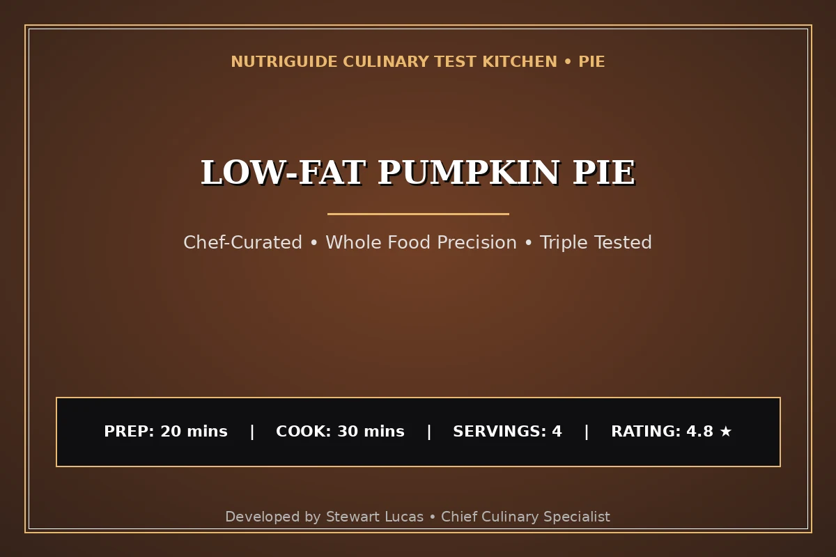 Low-Fat Pumpkin Pie
