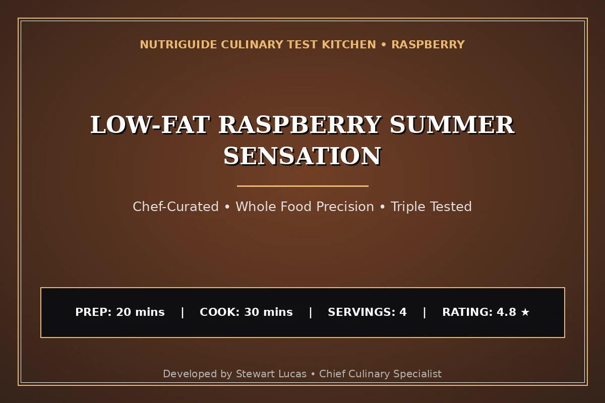 Low-Fat Raspberry Summer Sensation