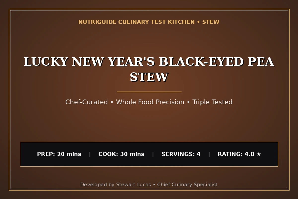 Lucky New Year'S Black-Eyed Pea Stew