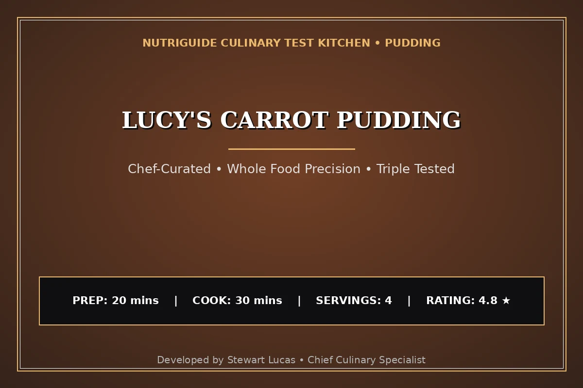 Lucy'S Carrot Pudding