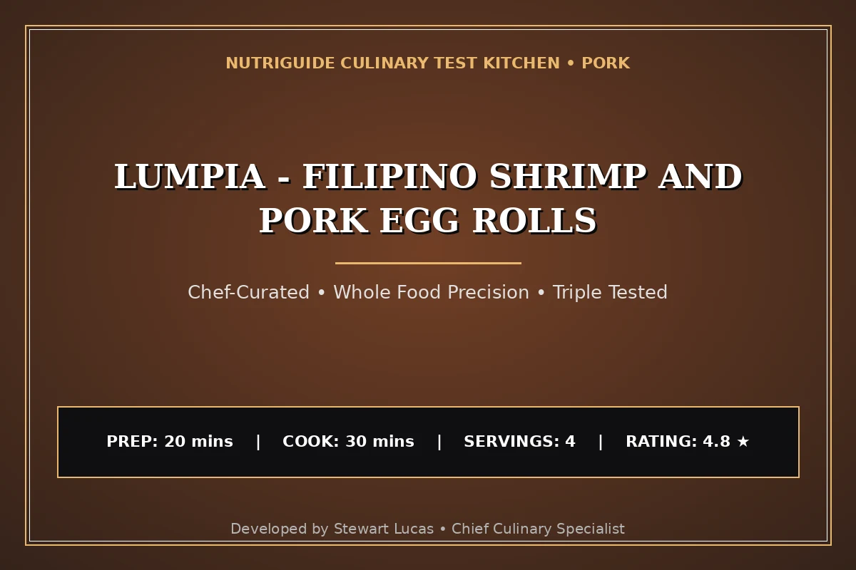 Lumpia - Filipino Shrimp And Pork Egg Rolls
