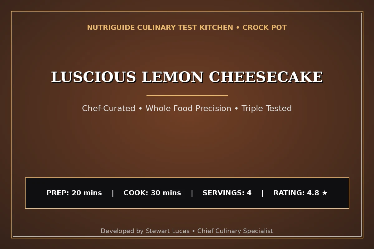 Luscious Lemon Cheesecake