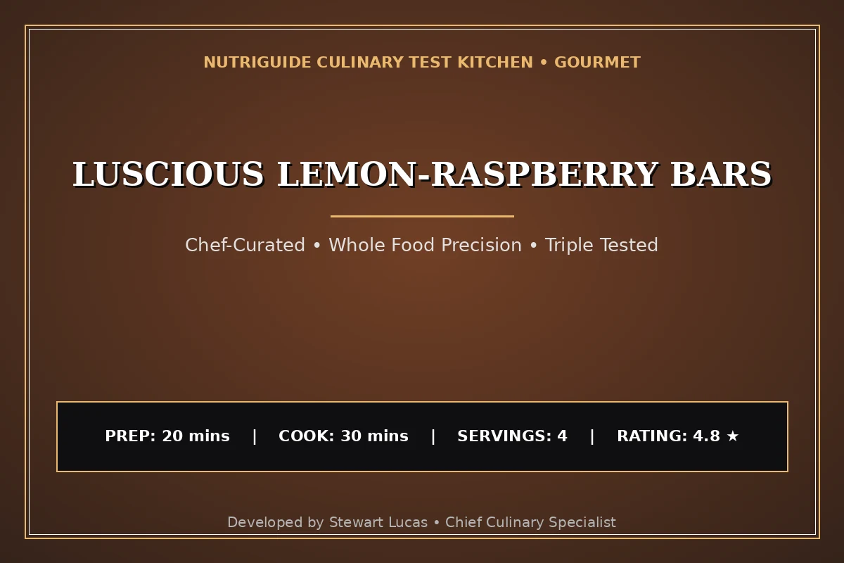 Luscious Lemon-Raspberry Bars