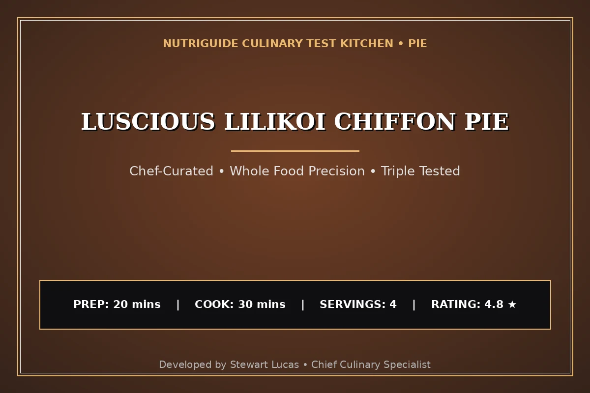 Luscious Lilikoi Chiffon Pie