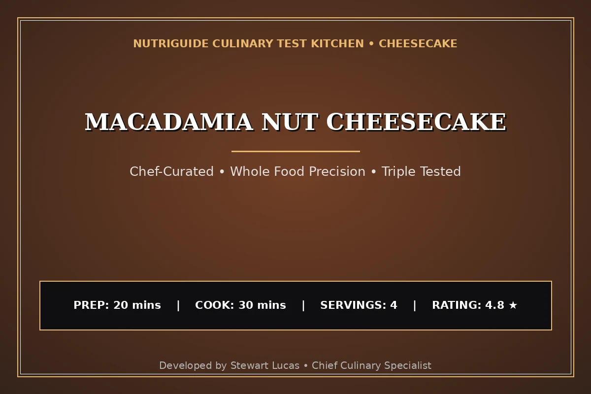 Macadamia Nut Cheesecake