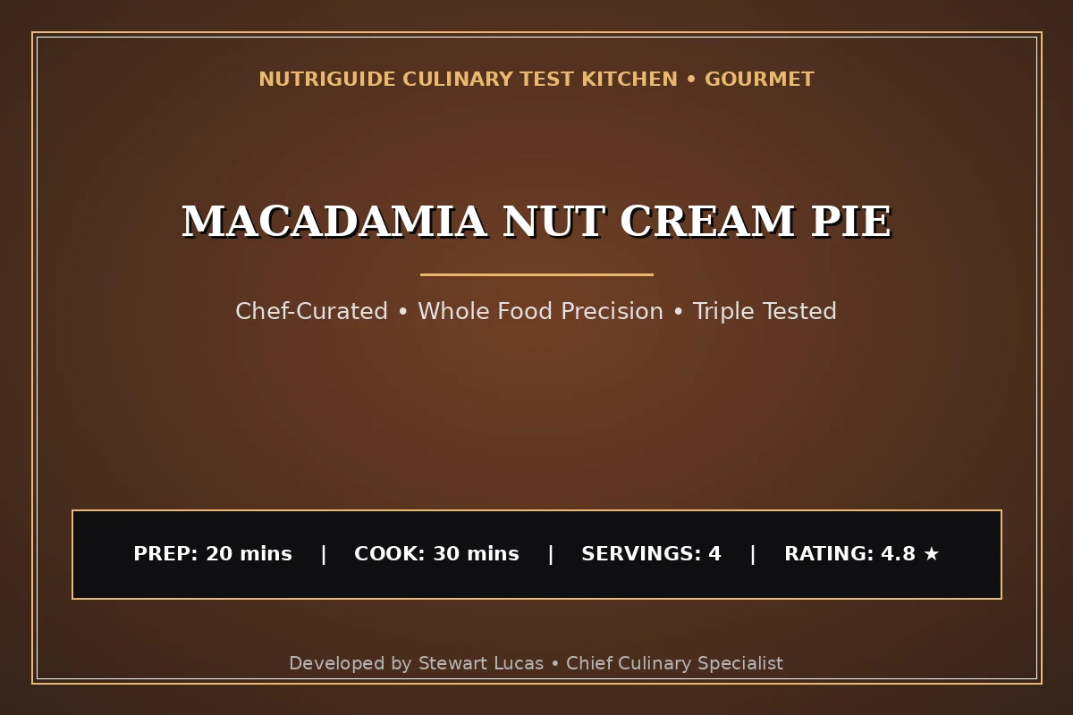 Macadamia Nut Cream Pie