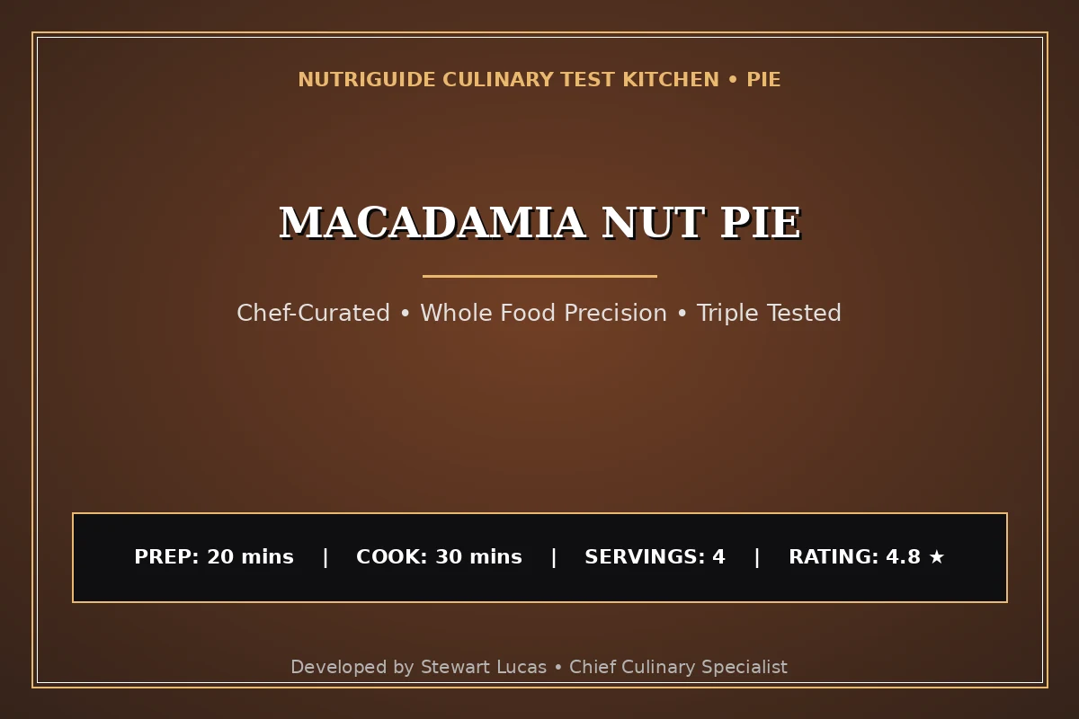 Macadamia Nut Pie