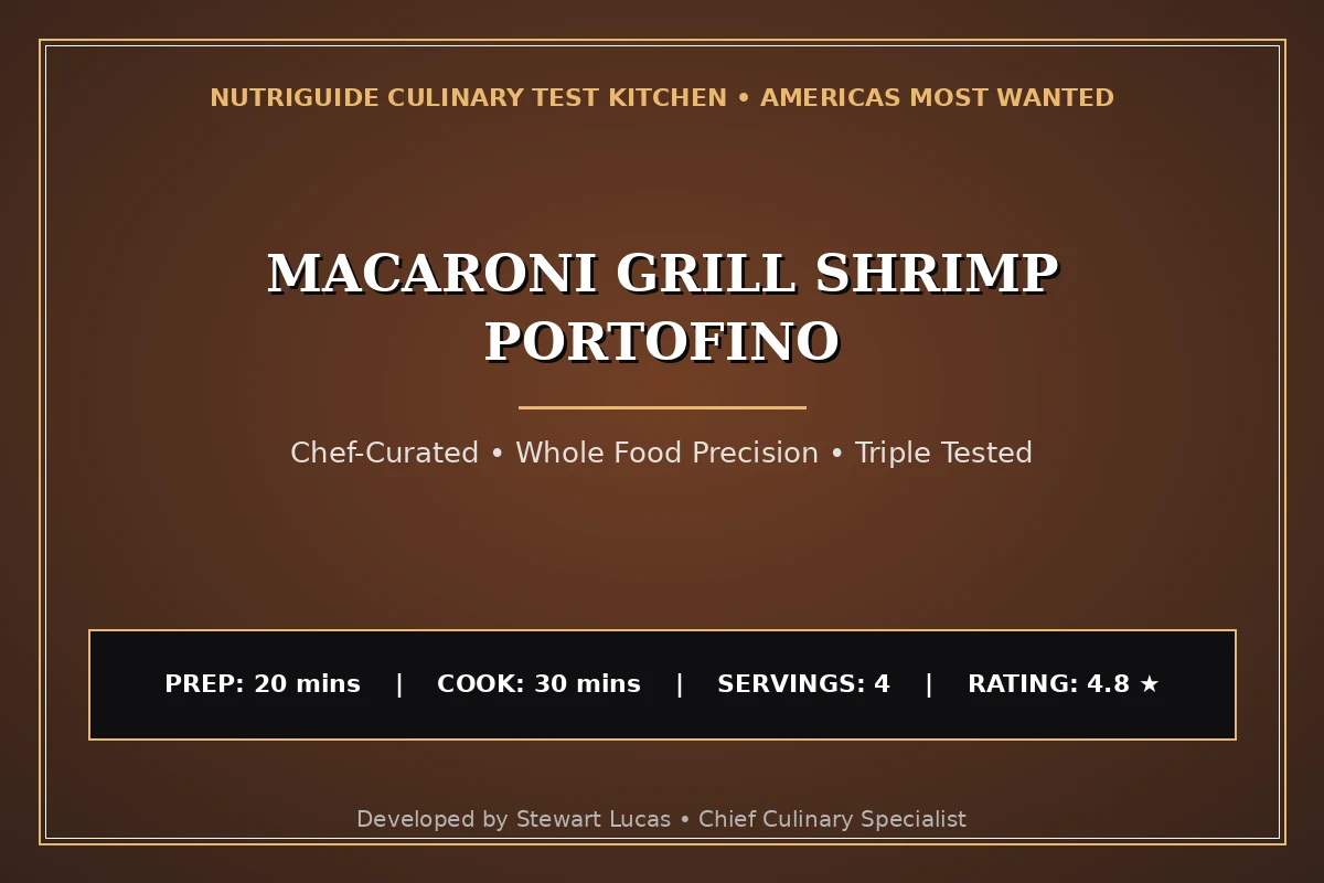 Macaroni Grill Shrimp Portofino