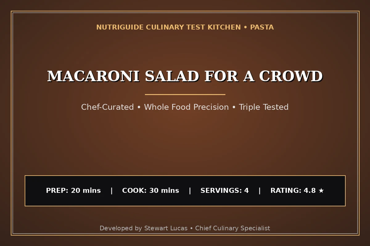 Macaroni Salad For A Crowd
