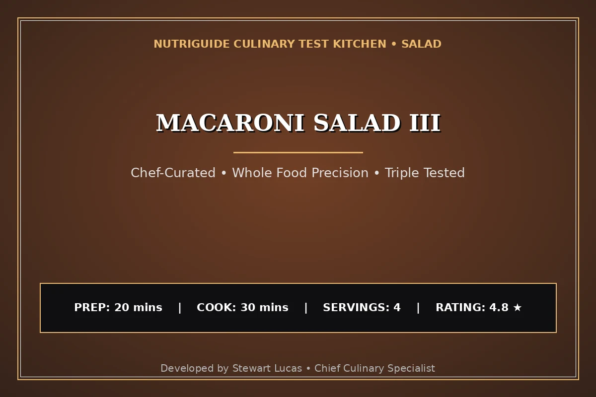 Macaroni Salad Iii