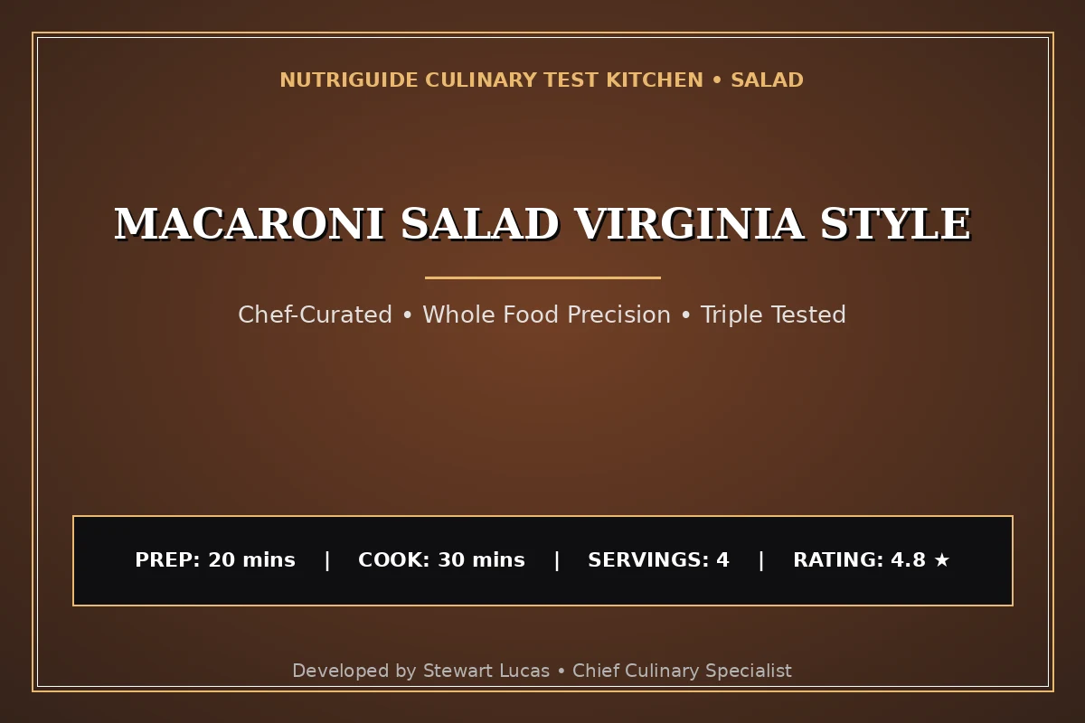 Macaroni Salad Virginia Style