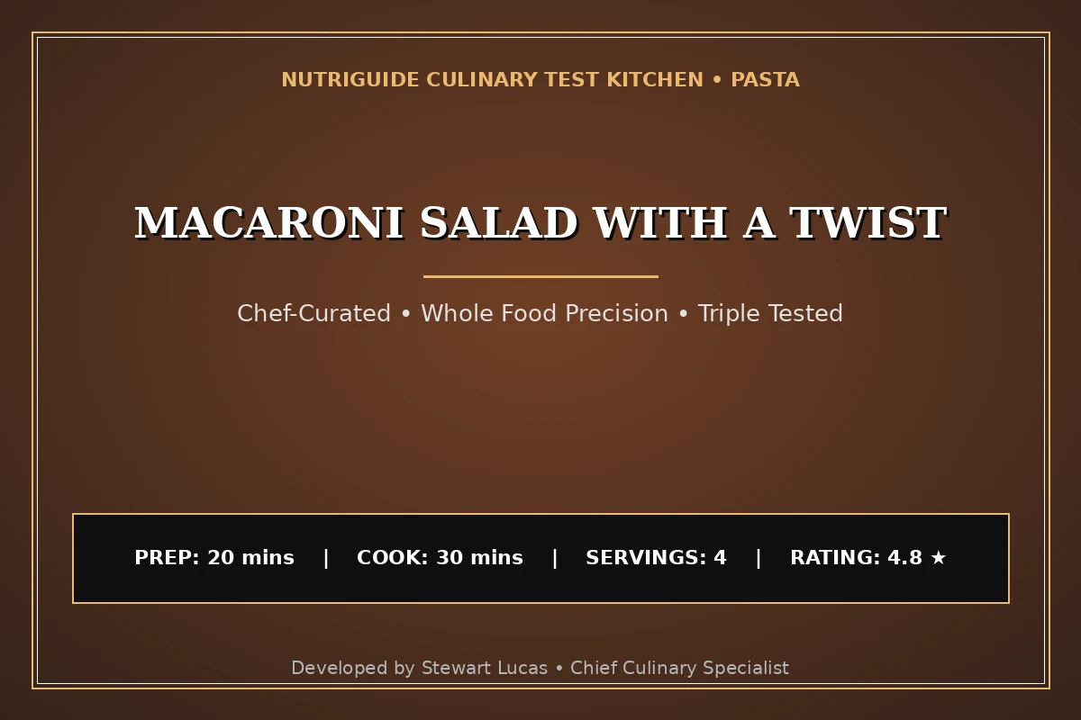 Macaroni Salad With A Twist