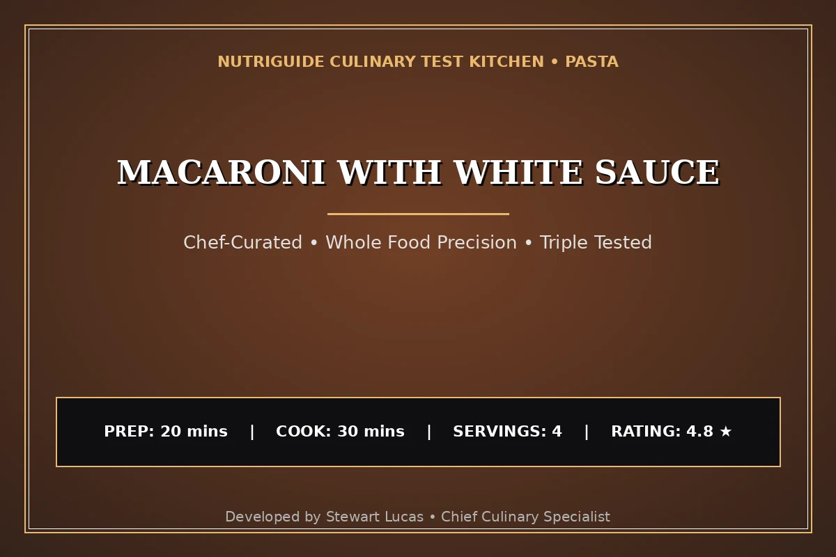 Macaroni With White Sauce