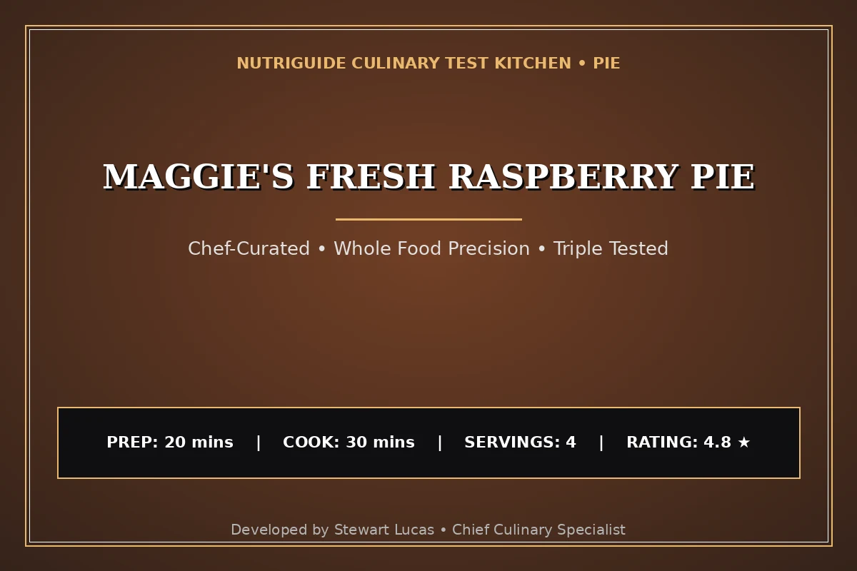 Maggie'S Fresh Raspberry Pie