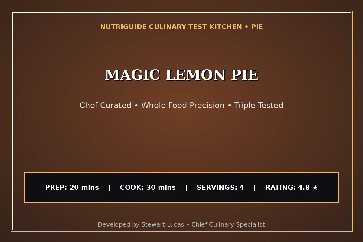 Magic Lemon Pie