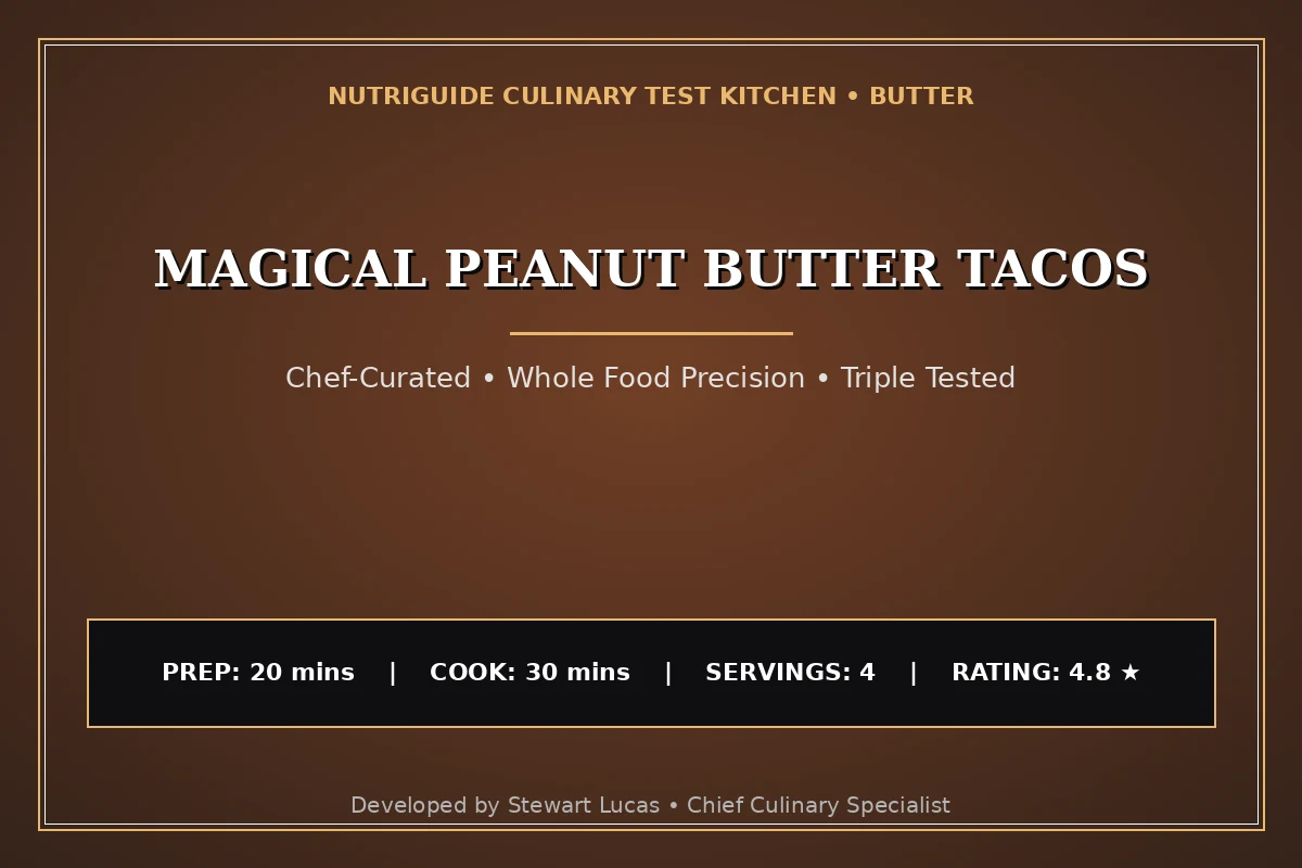 Magical Peanut Butter Tacos