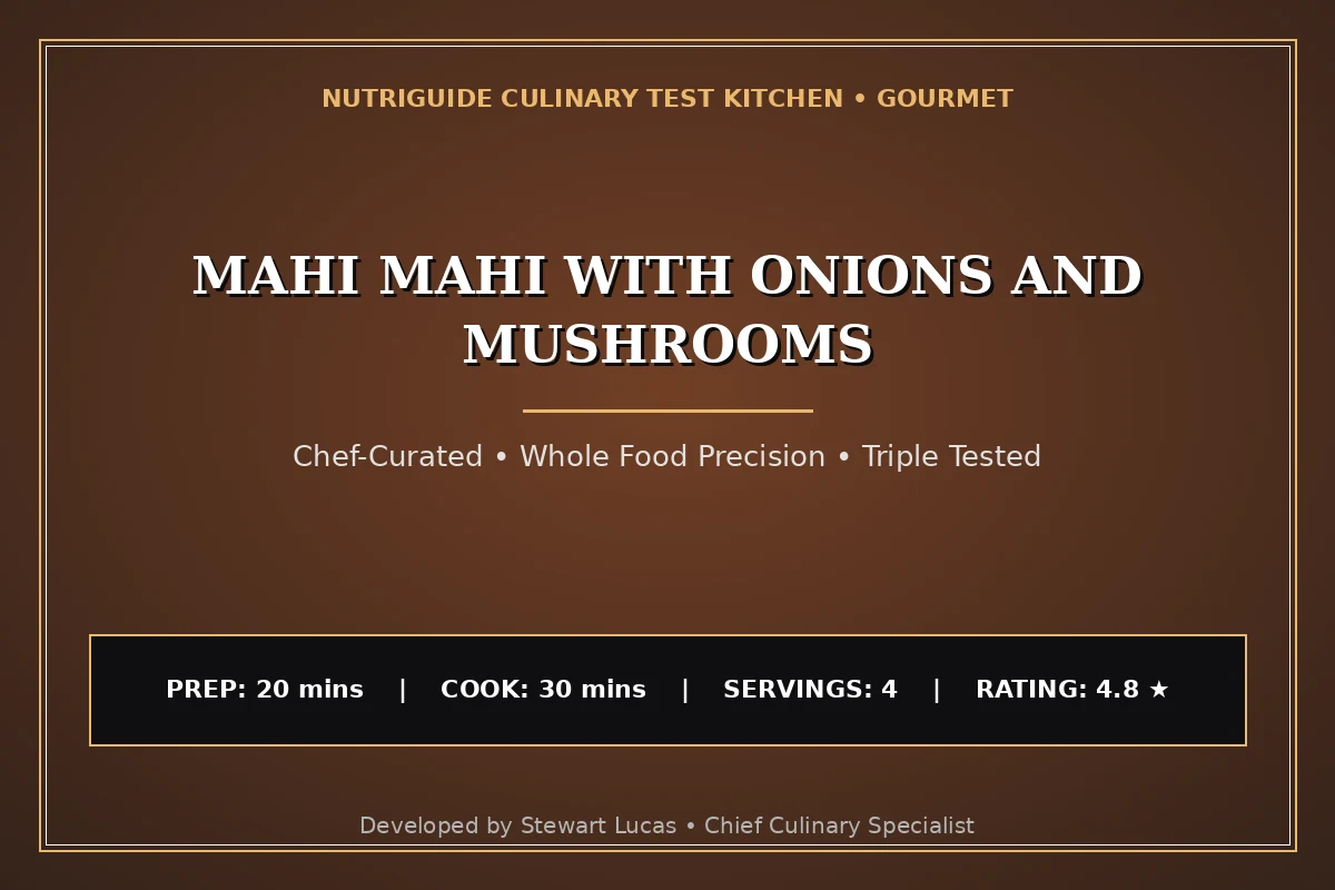 Mahi Mahi With Onions And Mushrooms