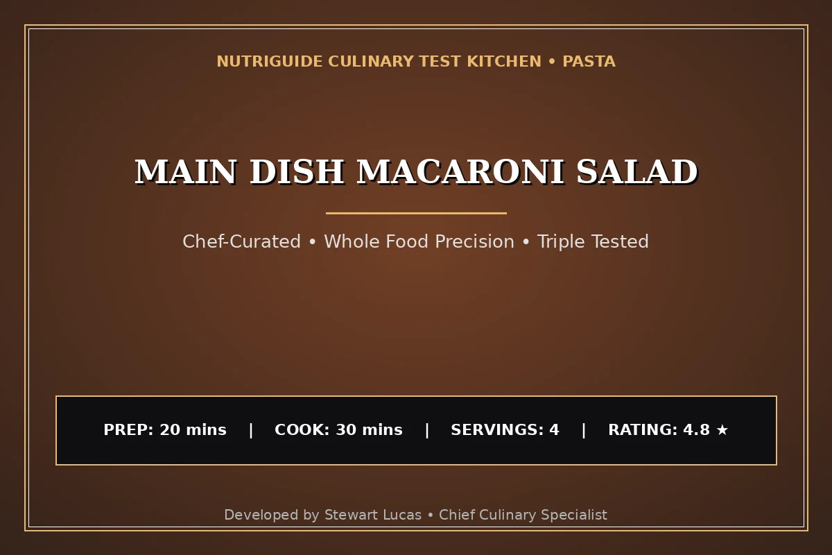 Main Dish Macaroni Salad