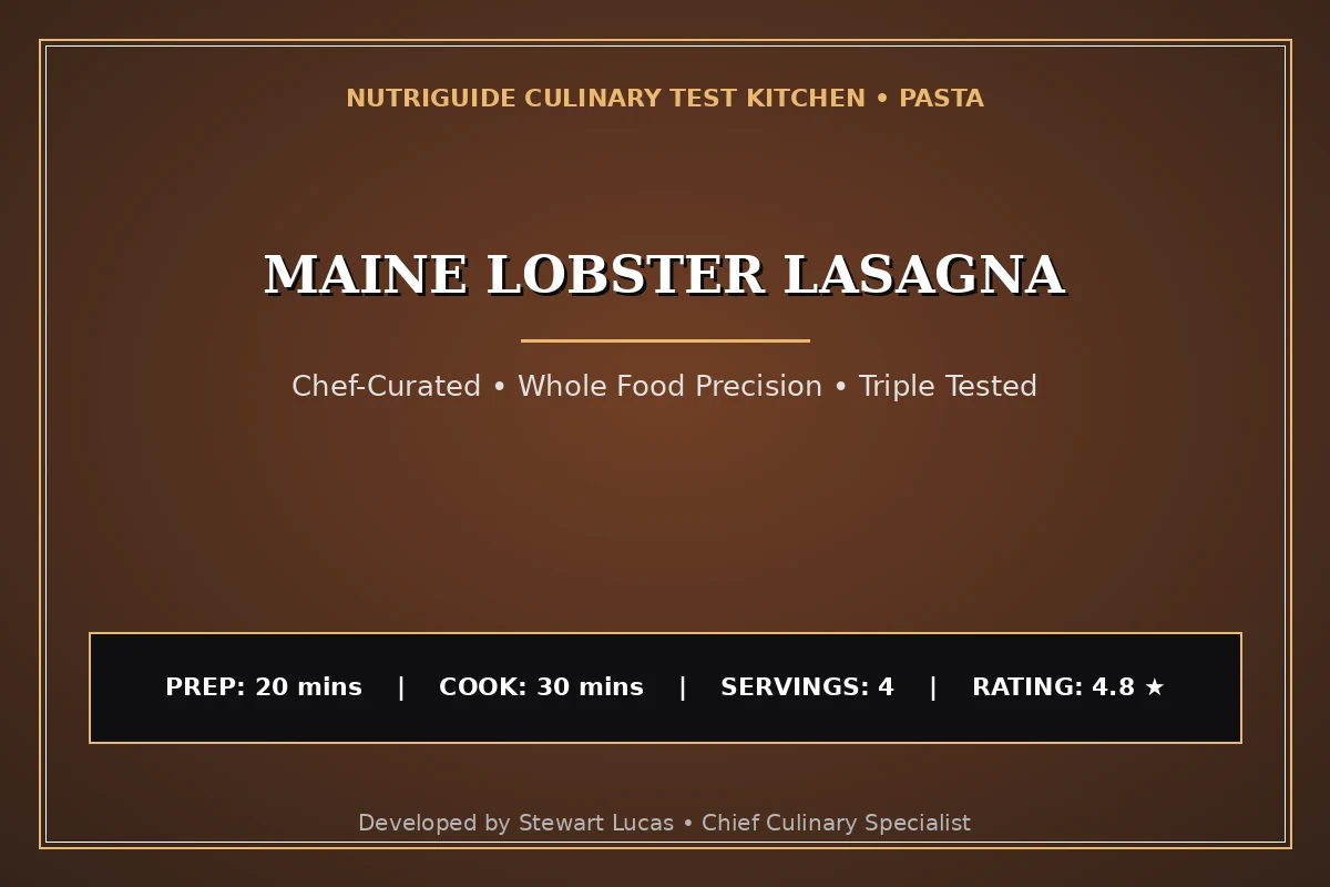 Maine Lobster Lasagna