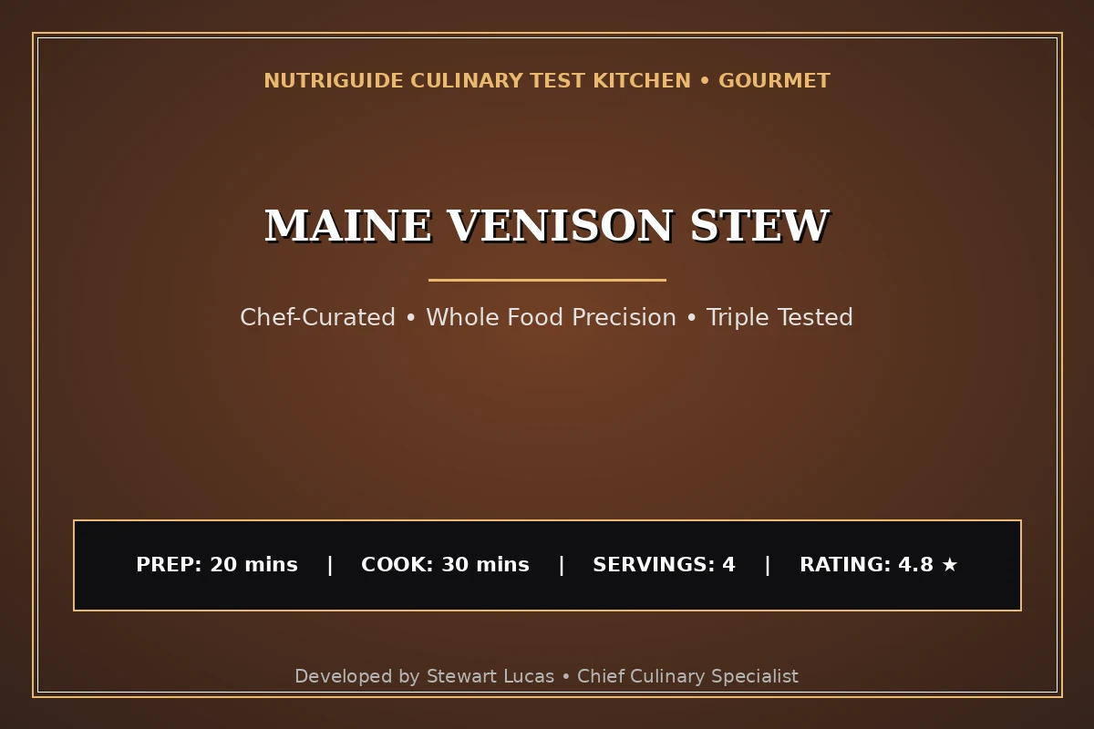 Maine Venison Stew