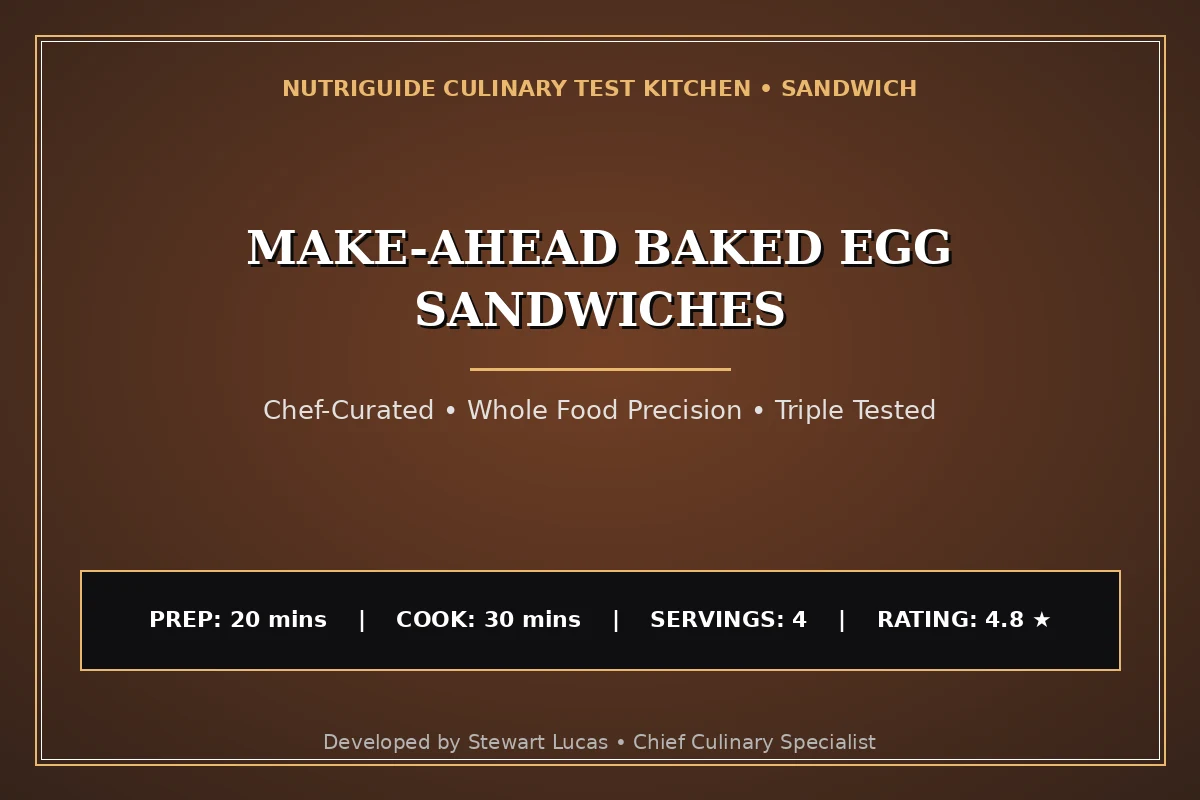 Make-Ahead Baked Egg Sandwiches