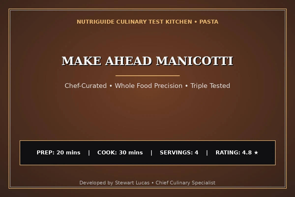 Make Ahead Manicotti