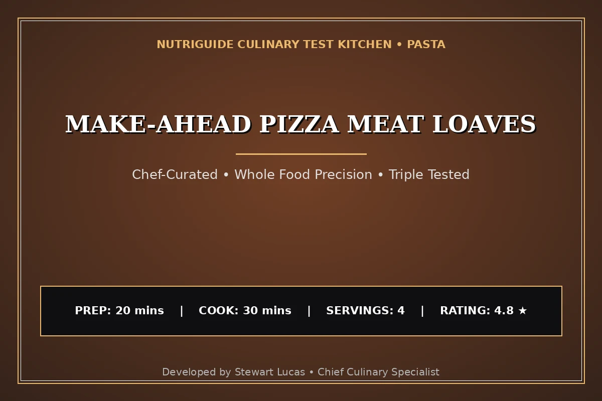 Make-Ahead Pizza Meat Loaves