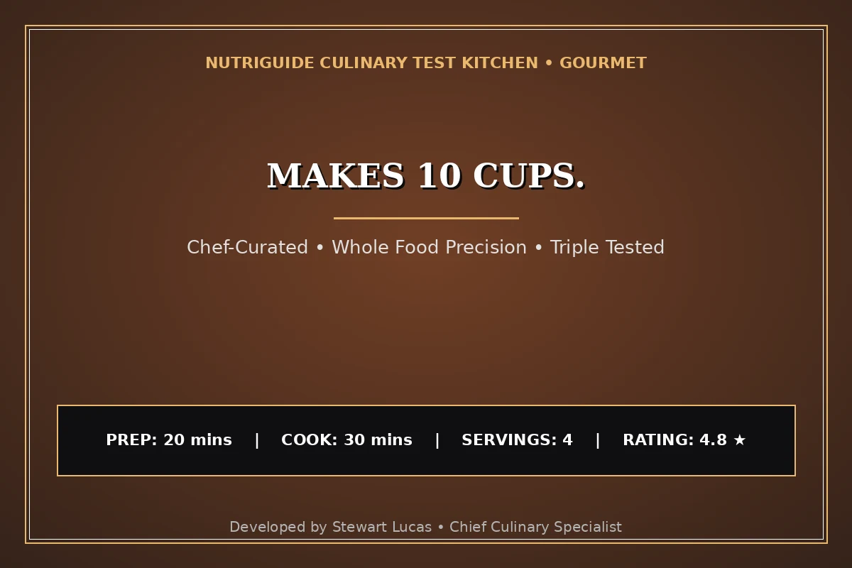 Makes 10 Cups.