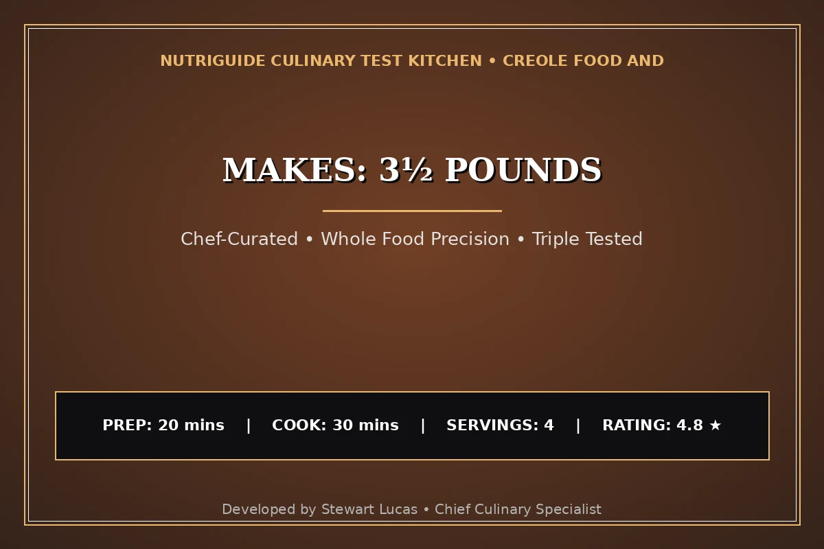 Makes: 3½ Pounds