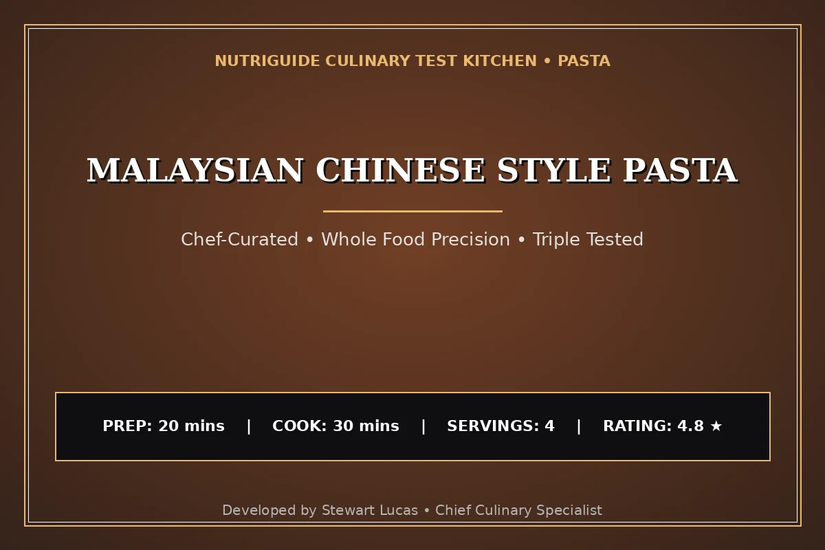 Malaysian Chinese Style Pasta