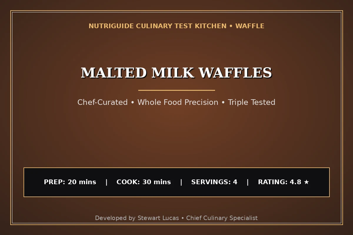 Malted Milk Waffles