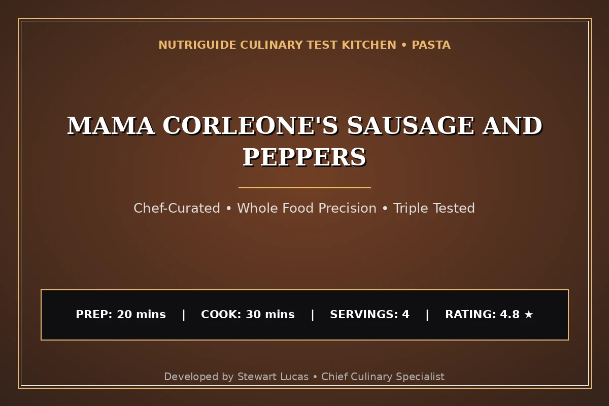 Mama Corleone'S Sausage And Peppers